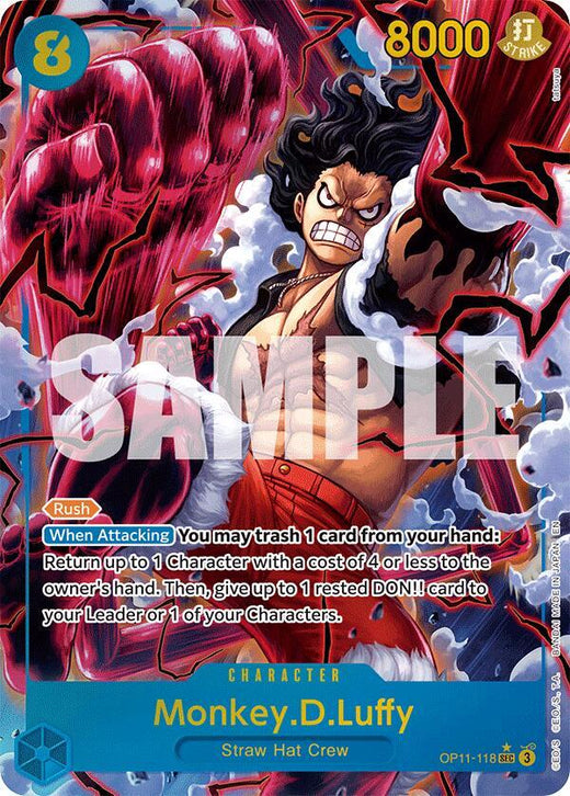 Monkey.D.Luffy (118) (Alternate Art) OP11-118 SEC Foil