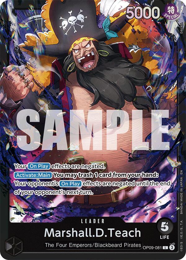 One Piece Card Game: Starter Deck 27: BLACK Marshall.D.Teach Singles