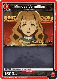 Mimosa Vermillion (090) | UE08BT: Black Clover Release Event Cards | Common | Normal | #UEPR/BCV-1-090