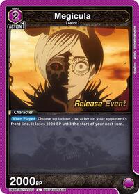 Megicula | UE08BT: Black Clover Release Event Cards | Uncommon | Normal | #UEPR/BCV-1-001