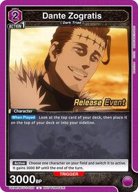 Dante Zogratis (025) | UE08BT: Black Clover Release Event Cards | Uncommon | Normal | #UEPR/BCV-1-025