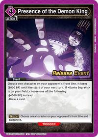 Presence of the Demon King | UE08BT: Black Clover Release Event Cards | Uncommon | Normal | #UEPR/BCV-1-033