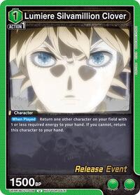 Lumiere Silvamillion Clover | UE08BT: Black Clover Release Event Cards | Uncommon | Normal | #UEPR/BCV-1-036