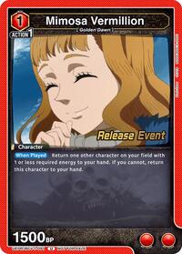 Mimosa Vermillion (091) | UE08BT: Black Clover Release Event Cards | Uncommon | Normal | #UEPR/BCV-1-091
