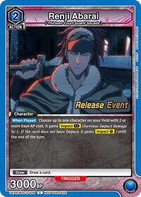 Renji Abarai (026) | UEX01BT: BLEACH: Thousand-Year Blood War Vol.2 Release Event Cards | Common | Normal | #UEPR/BLC-2-026