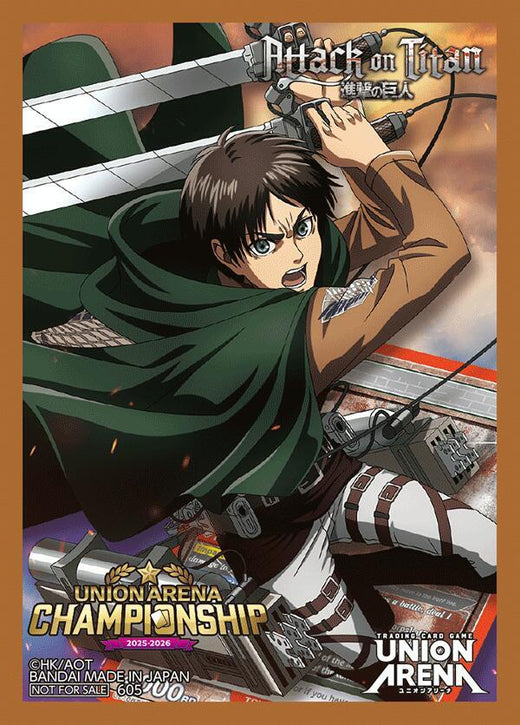 Union Arena Regionals 25-26 AP Card Sleeves - Attack on Titan (3-Pack)