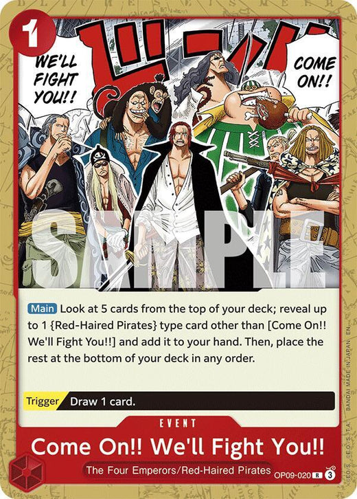 Come On!! We'll Fight You!! (Reprint) OP09-020 R