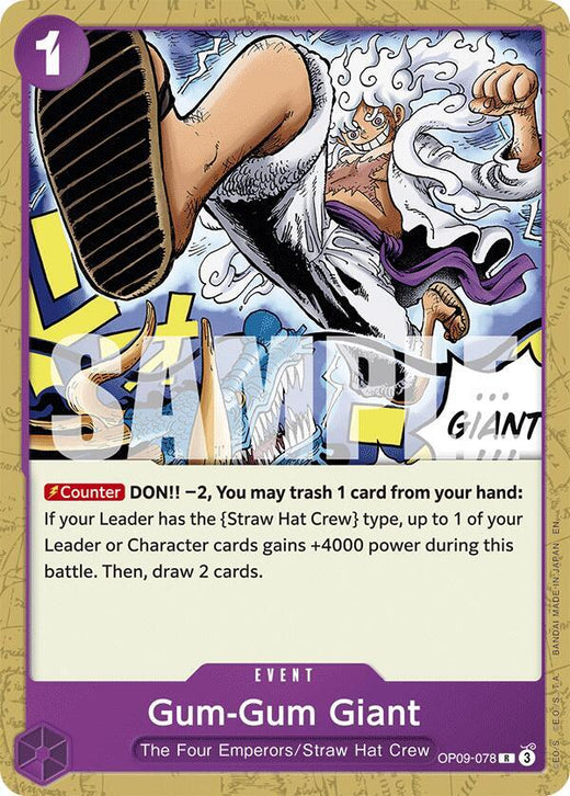 Gum-Gum Giant (Reprint) OP09-078 R