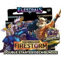 Elestrals: Firestorm - Hermes vs. Zeus Double Starter Deck Bundle with 4 Packs