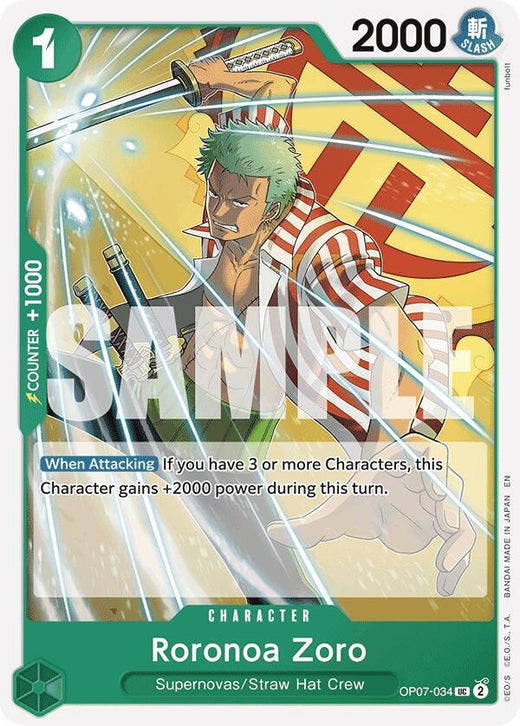 Roronoa Zoro (Reprint) OP07-034 UC