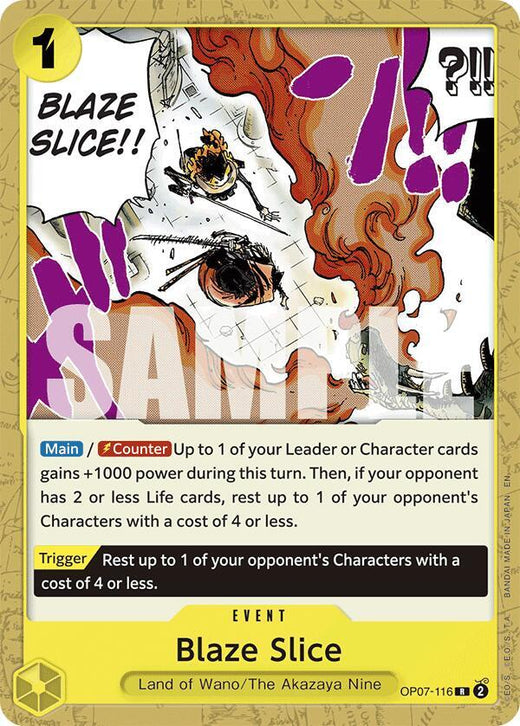Blaze Slice (Reprint) OP07-116 R