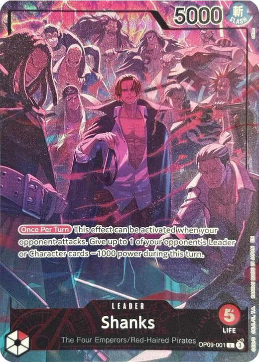 Shanks (English Version 2nd Anniversary Set) OP09-001 L Foil