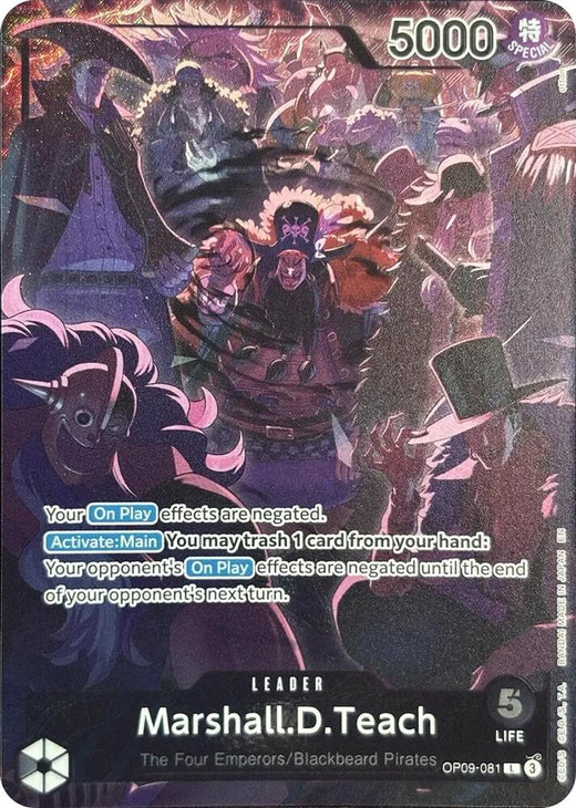 Marshall.D.Teach (English Version 2nd Anniversary Set) OP09-081 L Foil