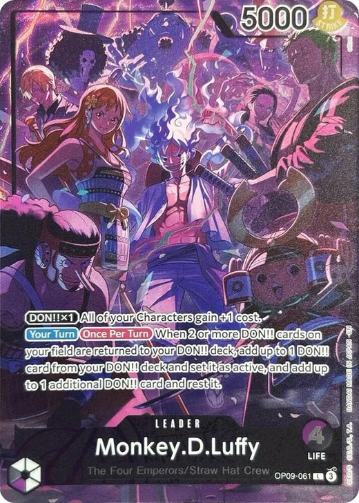 Monkey.D.Luffy (English Version 2nd Anniversary Set) OP09-061 L Foil