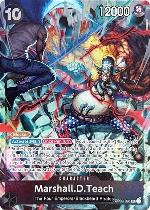 Marshall.D.Teach (093) (English Version 2nd Anniversary Set) OP09-093 SR Foil