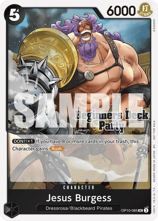 Jesus Burgess (Beginners Deck Party [ST-23] - [ST-28] Participation Pack) OP10-085 UC
