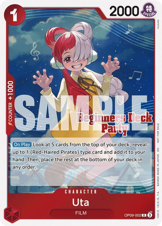 Uta (Beginners Deck Party [ST-23] - [ST-28] Participation Pack) OP09-002 R