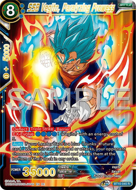 SSB Vegito, Paralyzing Prowess (Reprint) BT10-045 Rare Foil