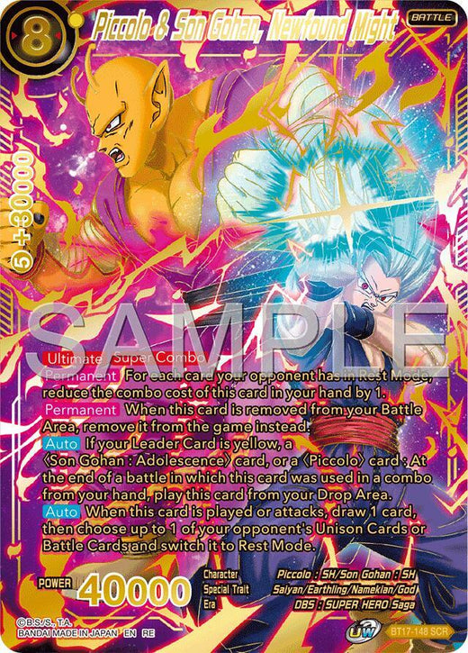 Piccolo & Son Gohan, Newfound Might (Alternate Art) BT17-148 Secret Rare