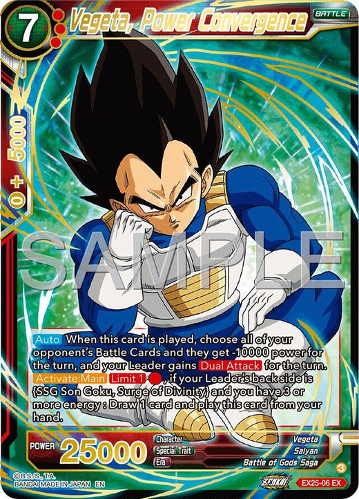 Vegeta, Power Convergence EX25-06 Expansion Rare Foil