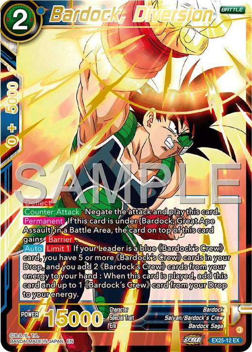 Bardock, Diversion EX25-12 Expansion Rare Foil