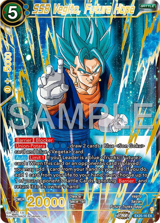 SSB Vegito, Future Hope EX25-16 Expansion Rare Foil