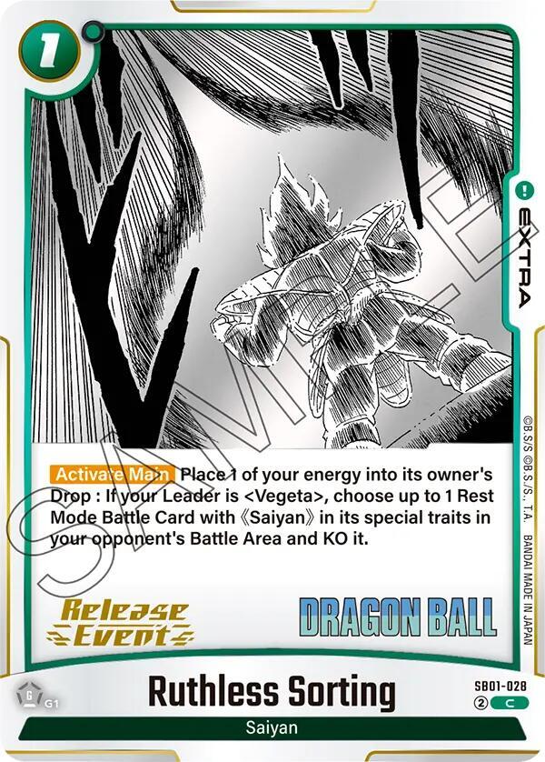 DBS Fusion World: Manga Booster 01 Release Event Cards Singles