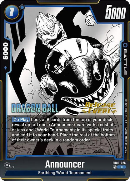 DBS Fusion World: Manga Booster 01 Release Event Cards Singles