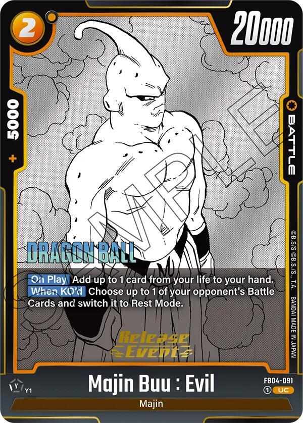 DBS Fusion World: Manga Booster 01 Release Event Cards Singles