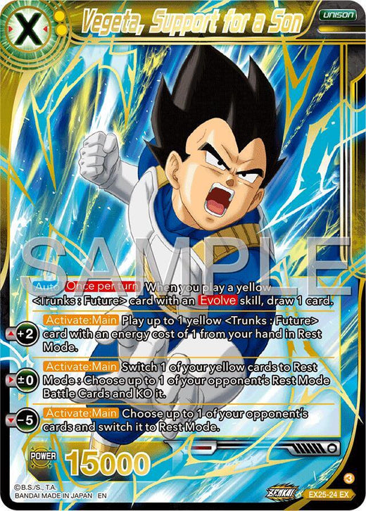 Vegeta, Support for a Son EX25-24 Expansion Rare Foil