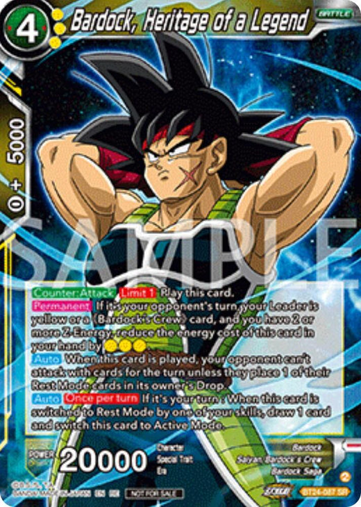 Bardock, Heritage of a Legend (Deluxe Pack 2025 Vol.2) BT24-087 Super Rare