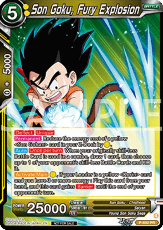Son Goku, Fury Explosion (Deluxe Pack 2025 Vol.2) P-692 Promo