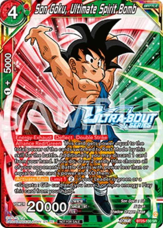 Son Goku, Ultimate Spirit Bomb (Event Pack 17) BT25-130 Super Rare