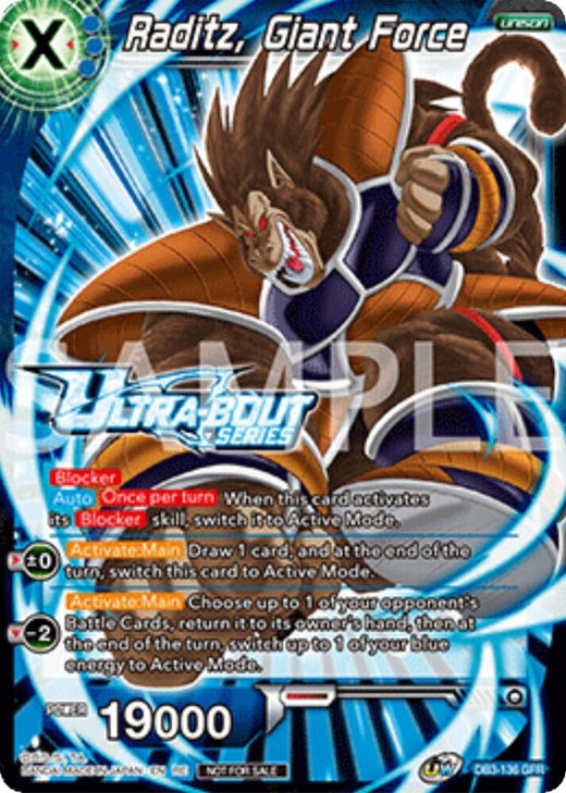 Raditz, Giant Force (Event Pack 17) DB3-136 Giant Force Rare