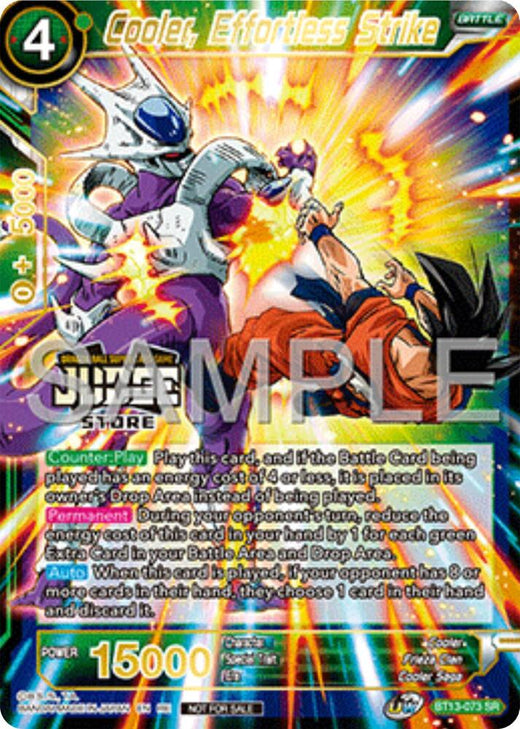 Cooler, Effortless Strike (Judge Pack Vol.17) (Store) BT13-073 Super Rare Foil