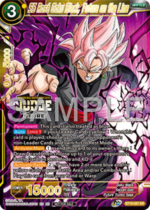 SS Rose Goku Black, Future on the Line (Judge Pack Vol.17) (Store) BT16-087 Super Rare Foil