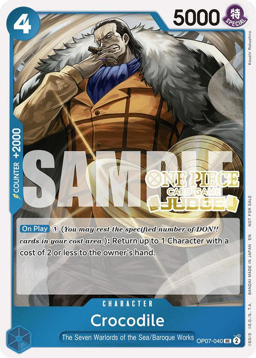 Crocodile (Judge Pack Vol. 6) OP07-040 UC Foil