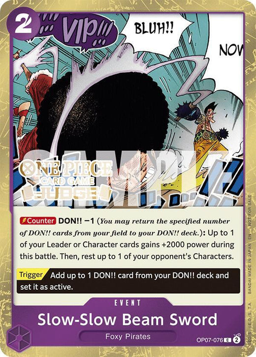 Slow-Slow Beam Sword (Judge Pack Vol. 6) OP07-076 C Foil