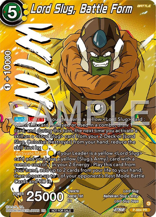Lord Slug, Battle Form (Tournament Pack Vol.12) (Winner) P-684 Promo Foil