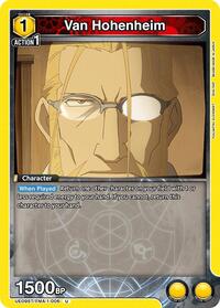 Van Hohenheim | UE09ST: FULLMETAL ALCHEMIST Starter Deck | Uncommon | Normal | #UE09ST/FMA-1-006