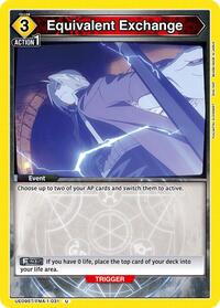 Equivalent Exchange | UE09ST: FULLMETAL ALCHEMIST Starter Deck | Uncommon | Normal | #UE09ST/FMA-1-031