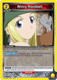 Winry Rockbell (008) | UE09BT: FULLMETAL ALCHEMIST | Rare | Foil | #UE09BT/FMA-1-008
