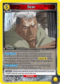 Scar | UE09BT: FULLMETAL ALCHEMIST | Rare | Foil | #UE09BT/FMA-1-013