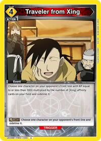 Traveler from Xing | UE09BT: FULLMETAL ALCHEMIST | Uncommon | Normal | #UE09BT/FMA-1-030
