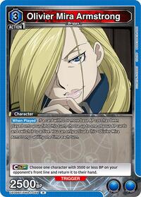 Olivier Mira Armstrong (059) | UE09BT: FULLMETAL ALCHEMIST | Rare | Foil | #UE09BT/FMA-1-059