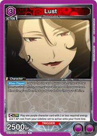 Lust (089) | UE09BT: FULLMETAL ALCHEMIST | Rare | Foil | #UE09BT/FMA-1-089