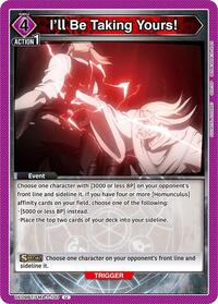 I'll Be Taking Yours! | UE09BT: FULLMETAL ALCHEMIST | Uncommon | Normal | #UE09BT/FMA-1-100