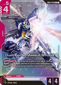 Duel Gundam (Assault Shroud) | Newtype Rising | Legend Rare | Holofoil | #GD01-045