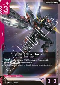 Blitz Gundam | Newtype Rising | Rare | Holofoil | #GD01-049