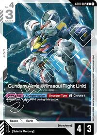 Gundam Aerial (Mirasoul Flight Unit) | Newtype Rising | Uncommon | Normal | #GD01-082
